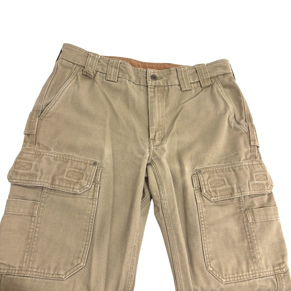 Duluth Trading Co Other - Duluth Trading Co Cargo Pants Mens 34x29 Tan Fire Hose Cotton Canvas Workwear